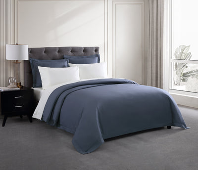 Pure Parima Egyptian Cotton Sheets Ultra Percale Sheet Set | Hotel Collection | 100% Giza Egyptian Cotton#color_slate