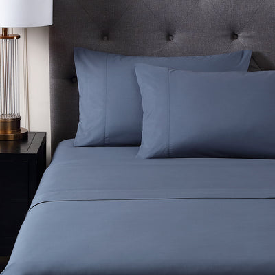 Pure Parima Egyptian Cotton Sheets Ultra Percale Sheet Set | Hotel Collection | 100% Giza Egyptian Cotton#color_slate