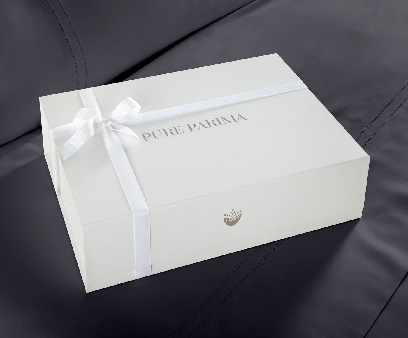 Pure Parima Egyptian Cotton Sheets Ultra Percale Sheet Set | Hotel Collection | 100% Giza Egyptian Cotton#color_carbon