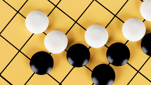 Photo of AlphaGo board by dreamdream | Quanta Magazine