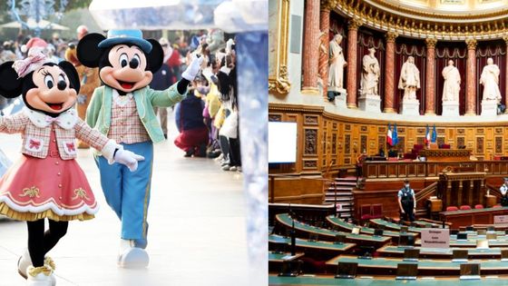 Mickey et Minnie / L'Assemblée Nationale