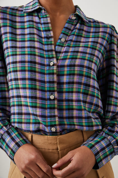 ANGELICA SHIRT IRIS PEACH - DETAIL