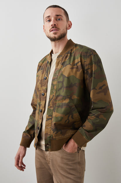 ASTON JACKET - WOODLAND CAMO FRONT BODY