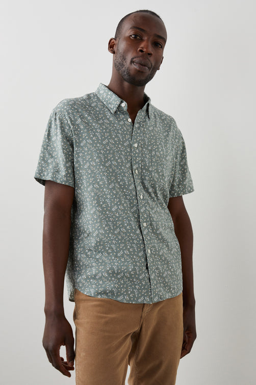 CARSON ACORN FORAGE MINT SHIRT - FRONT