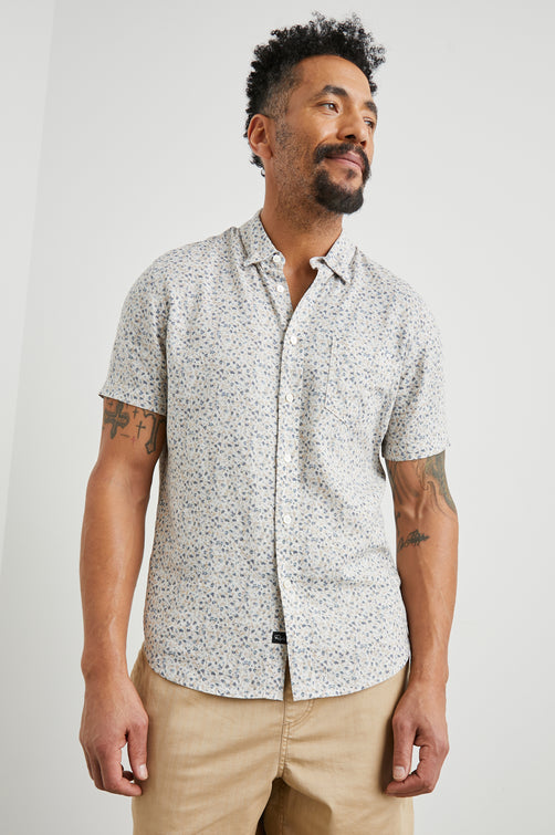 CARSON SHIRT - SPRING BLOSSOM PARCHMENT