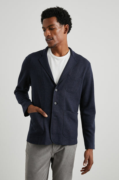 DWIGHT NAVY BLAZER - FRONT