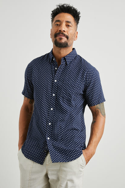 FAIRFAX SHIRT - POLYGON MICRO NAVY