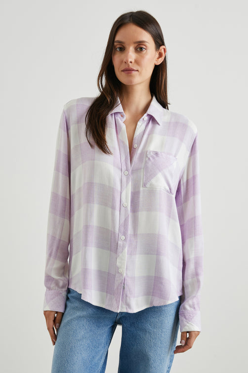 HUNTER SHIRT - LAVENDER EGRET - FRONT BODY