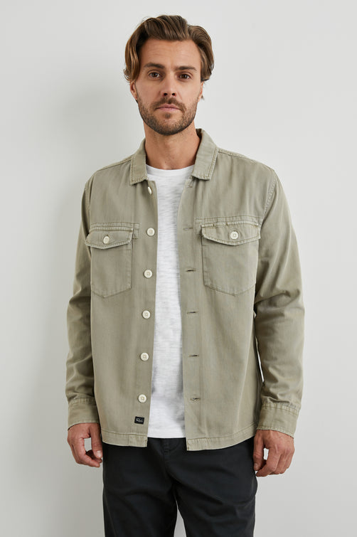 KEROUAC SHIRT JACKET NATURAL - FRONT BODY