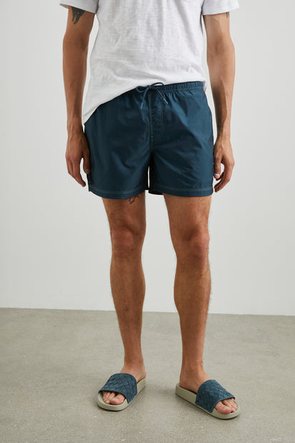 LA BREA SWIM SHORT - DARK AEGEAN - FRONT BODY