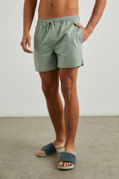 LA BREA SWIM SHORT - TEA LEAF - FRONT BODY