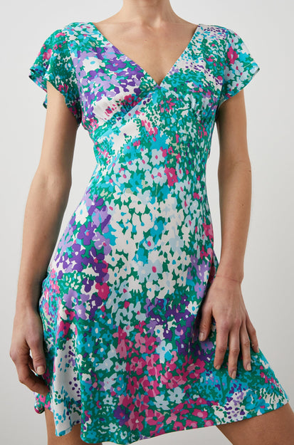 GIGI DRESS GARDENIA FLORAL - FRONT