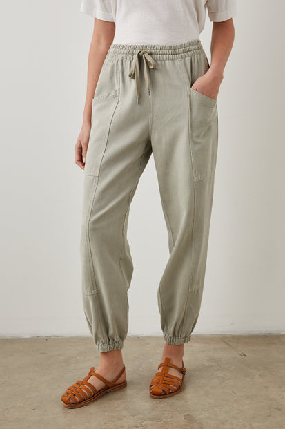 HAVEN PANT SAGE - FRONT