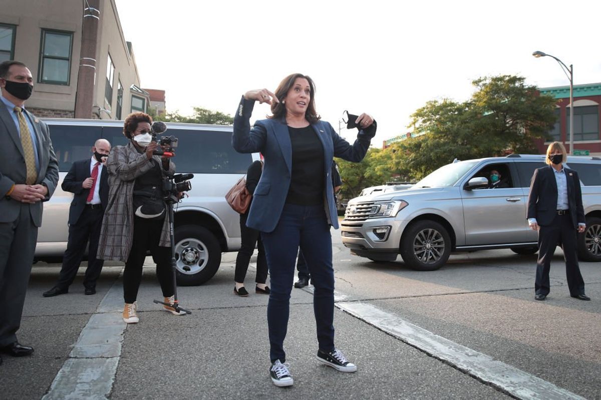 'Kicking the felon out of the race': Dems are obsessed with Kamala Harris' sneakers