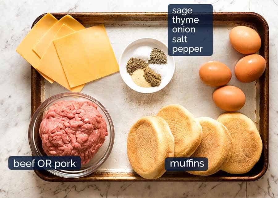 What goes in Sausage and Egg McMuffins