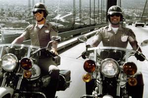 CHIPS, from left, Larry Wilcox, Erik Estrada, 1977-83