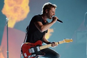 LAS VEGAS, NV - APRIL 08:  Musician Dierks Bentley performs onstage during Tim McGraw's Superstar Summer Night presented by the Academy of Country Music at the MGM Grand Garden Arena on April 8, 2013 in Las Vegas, Nevada.  (Photo by Ethan Miller/Getty Images)