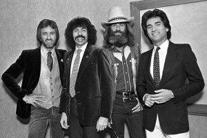 The Oak Ridge Boys backstage at Holiday Star, Chicago, Illinois, May 25, 1981. (Photo by Kirk West/Getty Images)