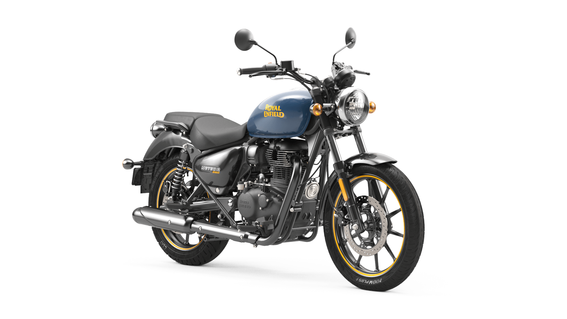 Meteor 350 - Fireball Blue | Royal Enfield SP image.