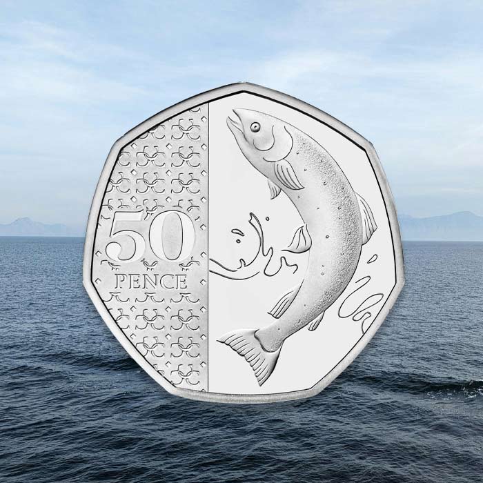 Making a Splash! The Royal Mint Crowns Atlantic Salmon 50p as Rarest 50p in Circulation