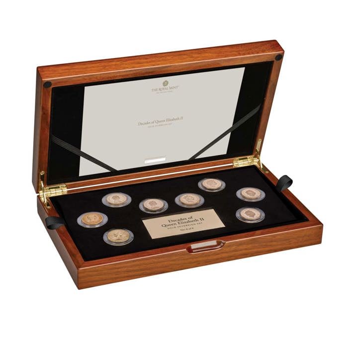 Decades of Queen Elizabeth II Gold Sovereign Set