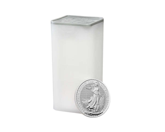 Britannia 2024 1 oz Silver Bullion Twenty Five Coin Tube