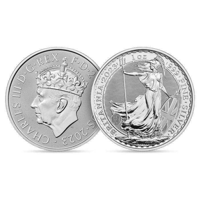 The Coronation Britannia 2023 1oz Silver Bullion Coin