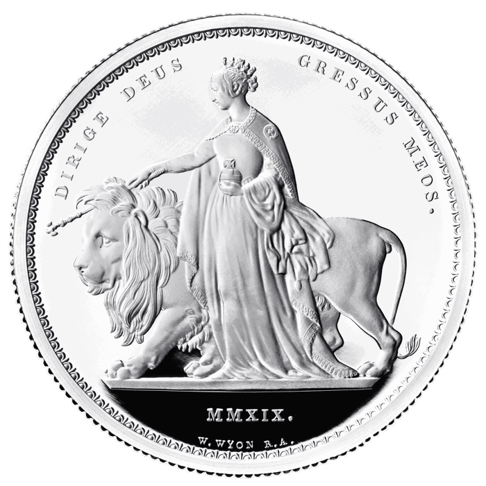 Una and the Lion UK Two-Ounce Silver Proof Coin