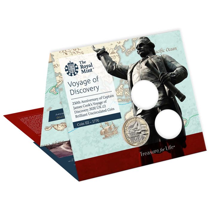 Captain Cook 2020 £2 Brilliant Uncirculated Coin