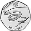 Gymnastics 50p Coin