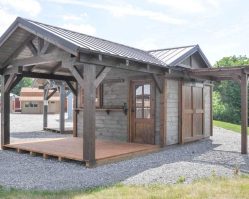 12x22 Rustic Sunsetter Pavilion