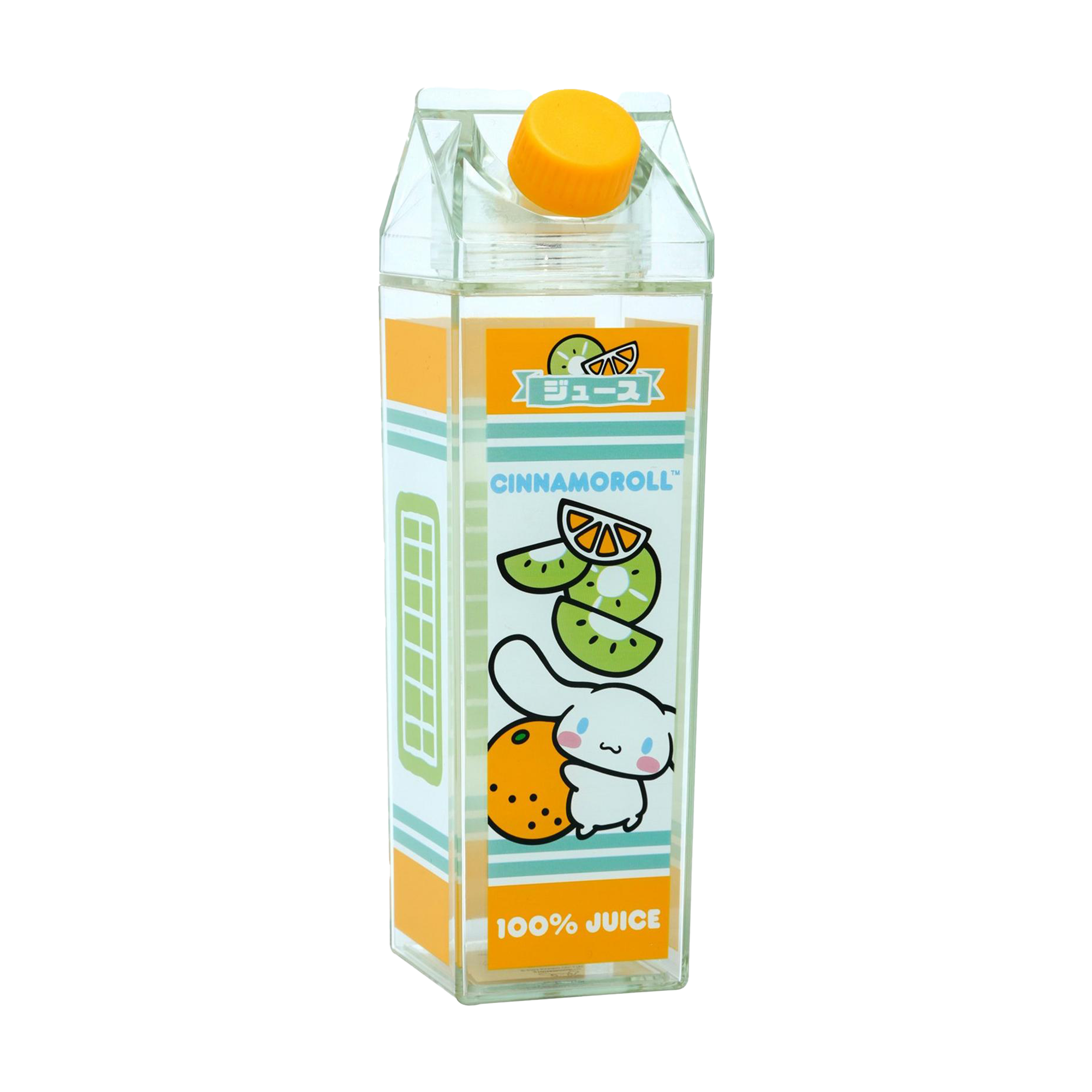 Cinnamoroll Milk Carton Water Bottle (Orange & Kiwi) Home Goods BIOWORLD   