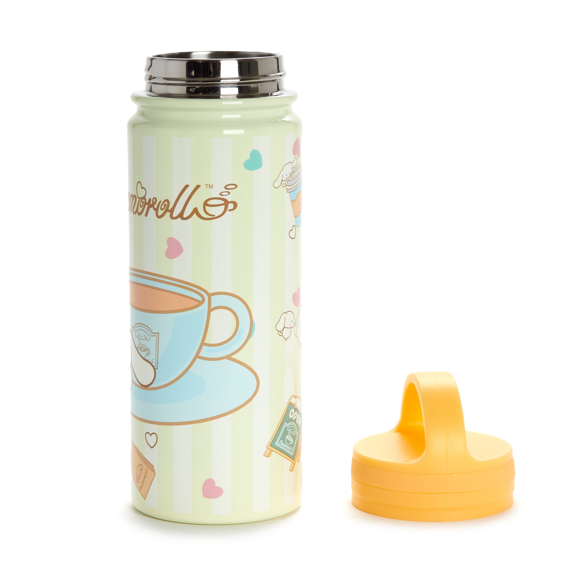 Cinnamoroll Café Stainless Steel Water Bottle Home Goods BIOWORLD   