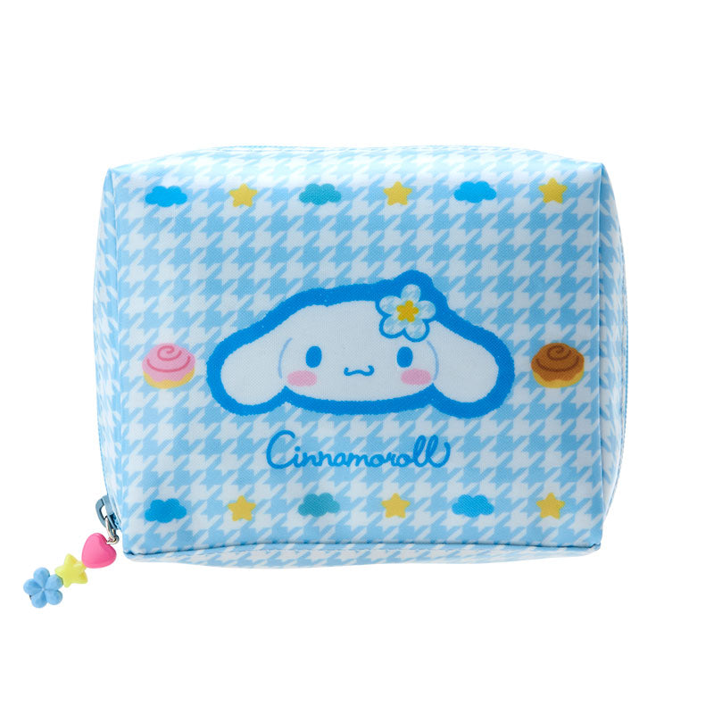 Cinnamoroll Zipper Pouch (Floral Houndstooth Series) Bags Japan Original   