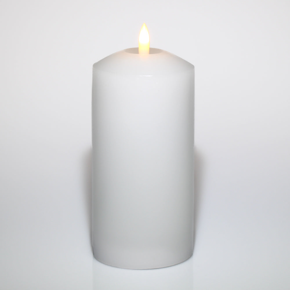 Richland 3"X6" Bullet LED Wax Candle White