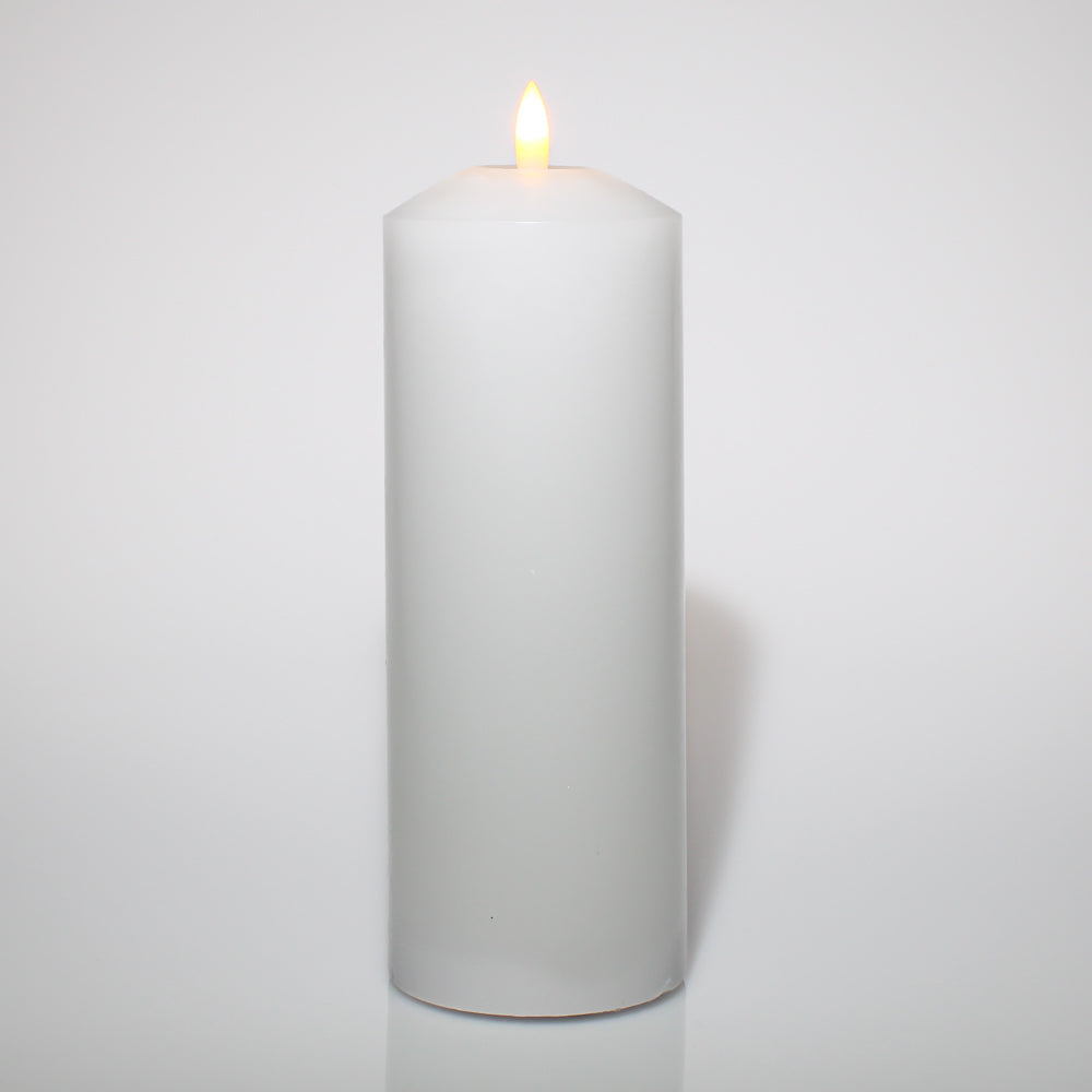 Richland 3"X8" Bullet LED Wax Candle White