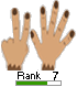 Pagerank Button Hand Symbol