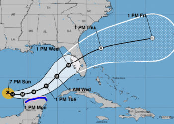 Hurricane Milton path