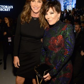 NEW YORK, NY - NOVEMBER 10:  Caitlyn Jenner and Kris Jenner attend the 2015 Victoria's Secret Fashion Show at Lexington Armory on November 10, 2015 in New York City.  (Photo by Kevin Mazur/WireImage)