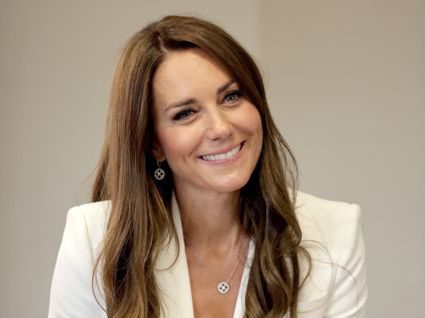 Catherine, Duchess of Cambridge during a visit to SportsAid House at the 2022 Commonwealth Games on August 02, 2022 in Birmingham, England.