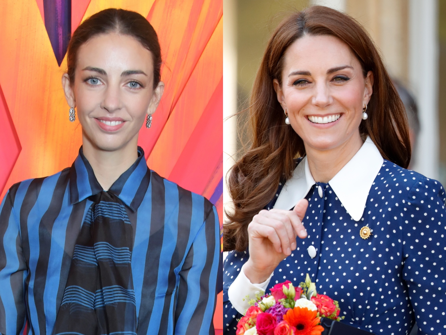 LONDON, ENGLAND - OCTOBER 23: Rose Cholmondeley, The Marchioness of Cholmondeley, attends an after party celebrating the re-opening of the Louis Vuitton New Bond Street Maison at Annabel's on October 23, 2019 in London, England, BLETCHLEY, UNITED KINGDOM - MAY 14: (EMBARGOED FOR PUBLICATION IN UK NEWSPAPERS UNTIL 24 HOURS AFTER CREATE DATE AND TIME) Catherine, Duchess of Cambridge visits the 'D-Day: Interception, Intelligence, Invasion' exhibition at Bletchley Park on May 14, 2019 in Bletchley, England. The D-Day exhibition marks the 75th anniversary of the D-Day landings.