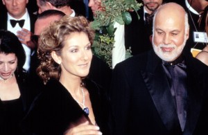 Celine Dion and husband Rene Angelil at the Academy Awards, 1998.
 Photo by Robert Hepler/Everett Collection.
