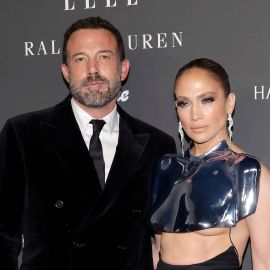 Ben Affleck and Jennifer Lopez attend ELLE's Women In Hollywood Celebration at Nya Studios on December 05, 2023 in Los Angeles, California.