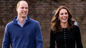 LONDON, ENGLAND - DECEMBER 04: Prince William, Duke of Cambridge and Catherine, Duchess of Cambridge attend a Christmas Party for families and children of deployed personnel from RAF Coningsby and RAF Marham serving in Cyprus, at Kensington Palace on December 4, 2018 in London, England. ()