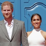 Prince Harry, Duke of Sussex and Meghan, Duchess of Sussex arrive at the town hall during the Invictus Games Dusseldorf 2023 - One Year To Go events, on September 06, 2022 in Dusseldorf, Germany.