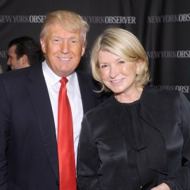 Donald Trump and Martha Stewart attend The New York Observer Relaunch Event on April 1, 2014 in New York City.