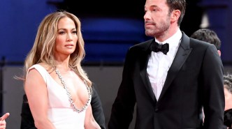 Jennifer Lopez and Ben Affleck attend the red carpet of the movie "The Last Duel" during the 78th Venice International Film Festival on September 10, 2021 in Venice, Italy.