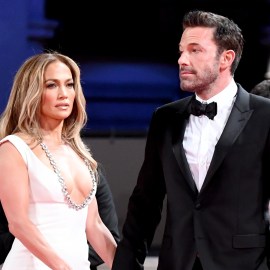 VENICE, ITALY - SEPTEMBER 10: Jennifer Lopez and Ben Affleck attend the red carpet of the movie "The Last Duel" during the 78th Venice International Film Festival on September 10, 2021 in Venice, Italy.