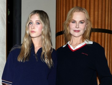 PARIS, FRANCE - OCTOBER 01: (EDITOR’S NOTE: Image has been retouched at the request of Miu Miu) Sunday Rose Urban Kidman and Nicole Kidman attend the Miu Miu dinner party as part of Paris Fashion Week at Gigi on October 01, 2024 in Paris, France.