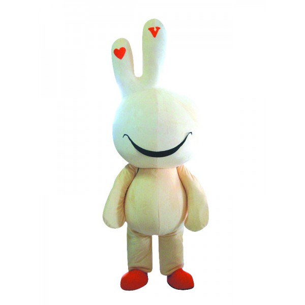  Yellow Cute Easter Bunny Bug Rabbit Mascot Costume